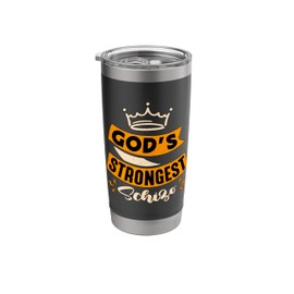 Gods Strongest Schizo Mental Health Awareness Mental Health Stainless Steel Insulated Tumbler