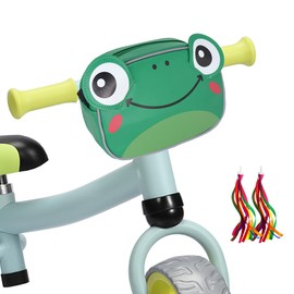 TOURSLOV Children's Bicycle Handlebar Bag, Reflective Bicycle Bag, Handlebar Basket, Bicycle Basket for Balance Bike, Scooter, Tricycle, Accessories, Children's Bicycle for Boys and Girls, with