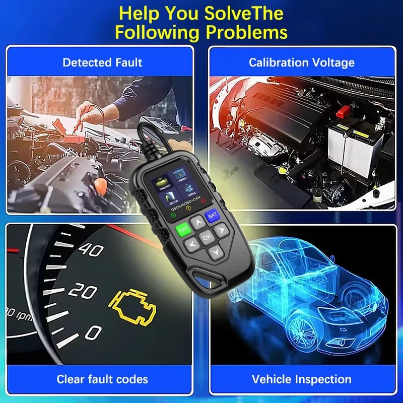 Mengshen Car OBD2 Scanner Check Engine Fault Code Reader with