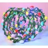 10pz Diadema Corona Flores Luz Led Fiesta Festival