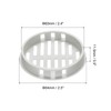 sourcing map 10Pcs 60mm/2.4in Air Vents Circular Soffit Vents, Light