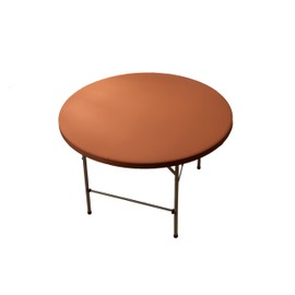 Viiamacki Round Spandex 60 Inch Fitted Tablecloth, Elastic Picnic Folding Table Cloth, Stretchy Patio Table Cover Wipeable Tablecloths for Camping Outdoor Indoor Party Coffee