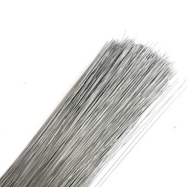 200 Stems Silver Rose Galvanised Stub Wire Florist - 7" Choose 26 28 30 32 swg (7" - 30 Gauge - Silver)