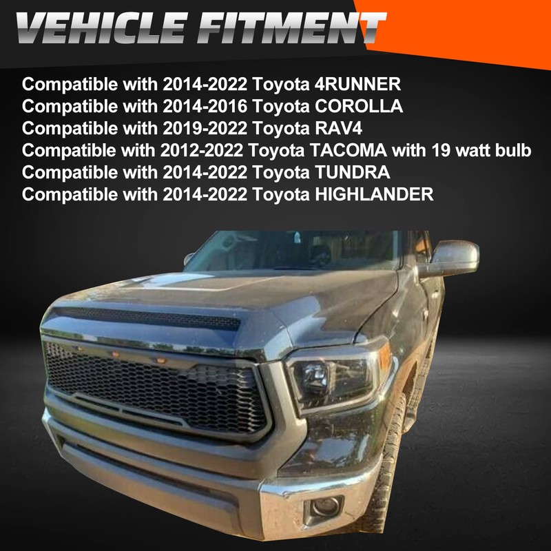 Kojem LED Fog Light Compatible with 2014-2022 Toyota Tundra 4Runner
