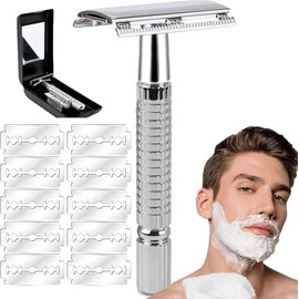 Rastrillo Clásico Barbero Desarmable Ecológico Acero Inoxidable