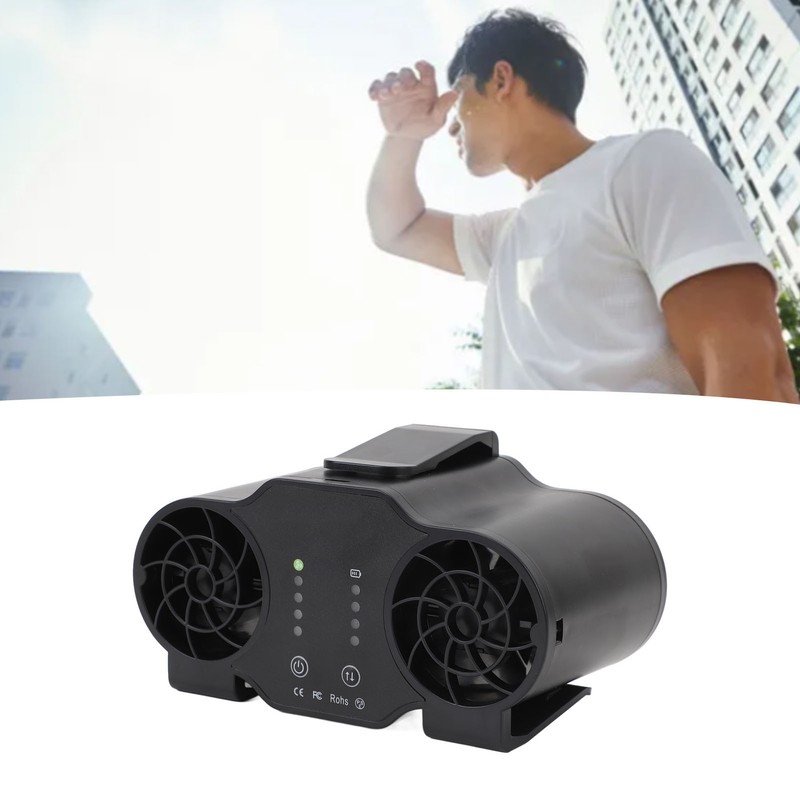 Portable Waist Clip Fan Super Strong Airflow 4 Speed Personal