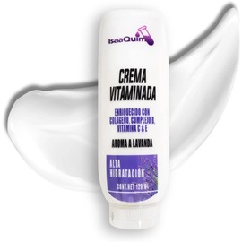 Crema Vitaminada con Lavanda IsaaQuim 120 ml Alta Hidratación y Suavidad Corporal