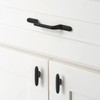 Goo-Ki 6 Pack Large Matte Black Drawer Knobs Kitchen Cabinet