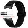 Hecheng Braided Nylon Watch Band with Magnetic Folding Buckle fit