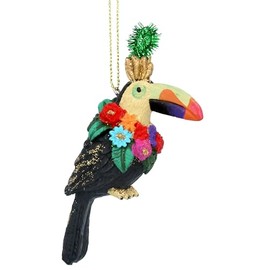 Gisela Graham Resin Carnival Toucan Hanging Decoration