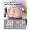 Faja lumbar para mujeres con dolor de espalda baja, soporte