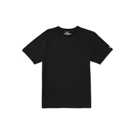 Volcom Men's Solid Stone Modern Fit Short Sleeve Tee, Black Black, X-Large