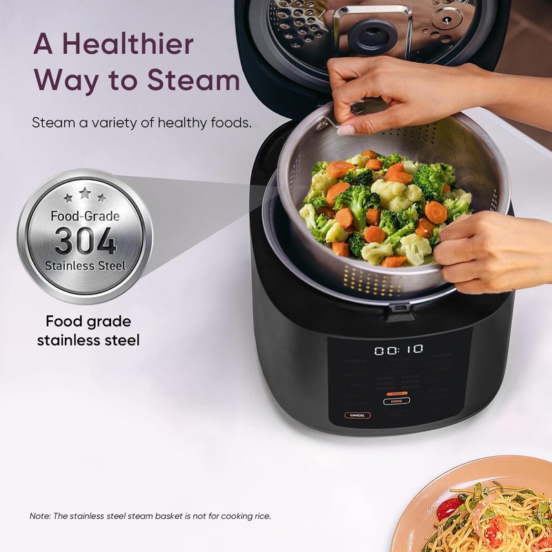 COSORI Rice Cooker 10 Cup, 24h Keep Warm, Non-stick Ceramic