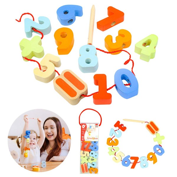 CL53795 Classic World Number Beads Wooden Educational Toy Number Addition