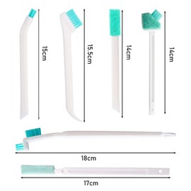 Doyime Crevice Brush, 6 Types, Set of 6, Mini Gap Cleaning Brush, Gap Cleaning, Cleaning Supplies, Dirt Remover, Gap Cleaning, For Drainage Cleaning