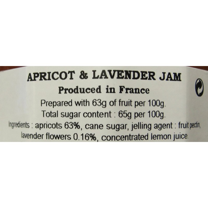 L'Epicurien Apricot and Lavender Jam - 11.65 oz
