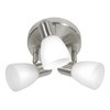 Delano 3 Light Ceiling Spotlight - Matt Nickel & White