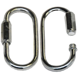 Swing Set Quicl Link Spring Clip, Snap Hook, Swing Set Hardware Porch Parachute Clip Play Set Jungle Gym Ny-Glide Connector Playground in Backyard (1-Pair)