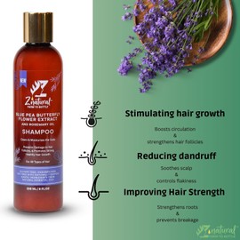 Z'natural Clarifying shampoo for All Hair Types – Hair Care with Rosemary, Aloe Vera & Jasmine - Sulfate-Free – Nourishing for Sensitive Scalp & Hair Growth – 236ml