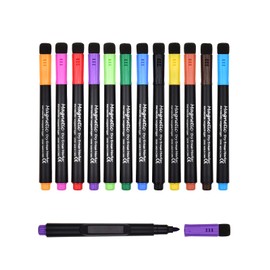 Browill [UPGRADED 12 Pack Magnetic Dry Erase Markers, Low Odor White Board Markers Whiteboard Marker with Eraser for Kids Teacher Supplies Classroom Calender Fine Tip Point