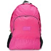 FOLDABLE BACKPACK, Pink, Folded 9”x7”x1.5” /Unfolded 17”x12.5”, Foldable