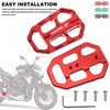 ABCERRSI CNC Wide Foot Pegs,Motorcycle Footpegs Rest Wider For Standard