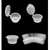 OULIGET Plastic Souffle Cups,Disposable Clear Leak Proof Sauce Cup With