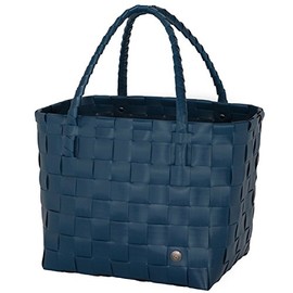 Handed By - Paris Shopper Shopping Bag - Ocean Blue - Size S - 27 x 31 x 24 cm, Ocean Blue