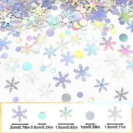 Christmas Confetti,Table Confetti,60g Snowflake Decoration Christmas Sequins,Wedding Table Confetti Silver Confetti,Christmas Table Confetti for Holiday Xmas Wedding Winter Party Christmas Party