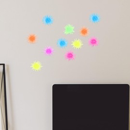 BESTonZON Window Crawler Balls, 50 PCS Multicolored Mini Sticky Stretchy Wall Balls Soft Stretchy Sticky Rolling Ball Toy