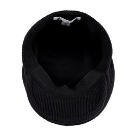 Dockers Men's Ivy Newsboy Hat, Black, Small/Medium