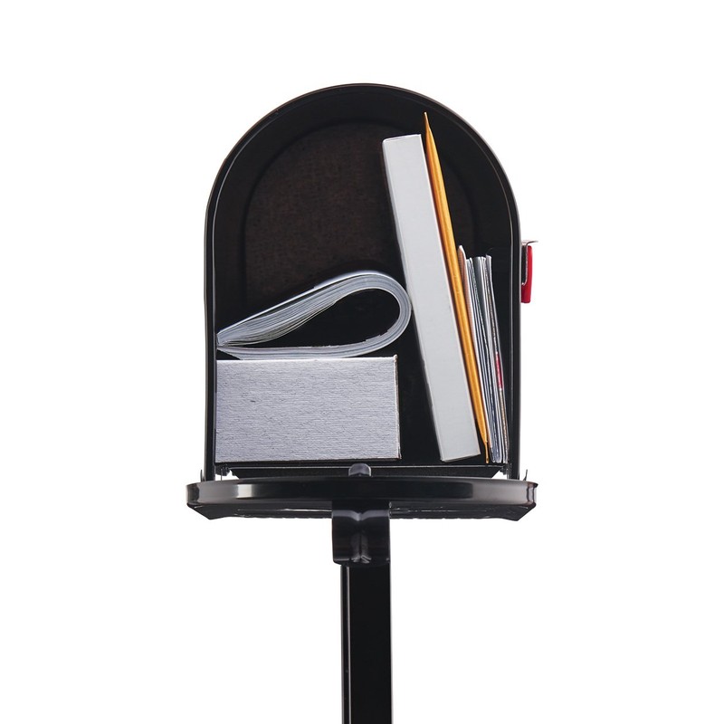 Gibraltar Mailboxes Decorative Medium Capacity Galvanized Steel Black, Mailbox &