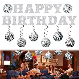 1Sets Disco Decorations Birthday Eye Catching for Disco Birthday Party Decorations Easy to Assemble of Disco Banner are Ideal for Birthdays Weddings or Any Celebration That Calls for Fun and Dancing