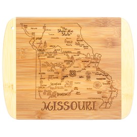 Totally Bamboo A Slice of Life Missouri State Serving and Cutting Board, 11" x 8.75"