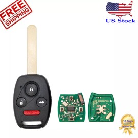Autototal-parts 2 For 2008 2009 2010 2011 2012 Honda Accord Sedan Remote Keyless Car Key Fob 4B