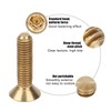 Pure Copper Flat Hex Socket Screw, 6mm Head Diameter, 2mm