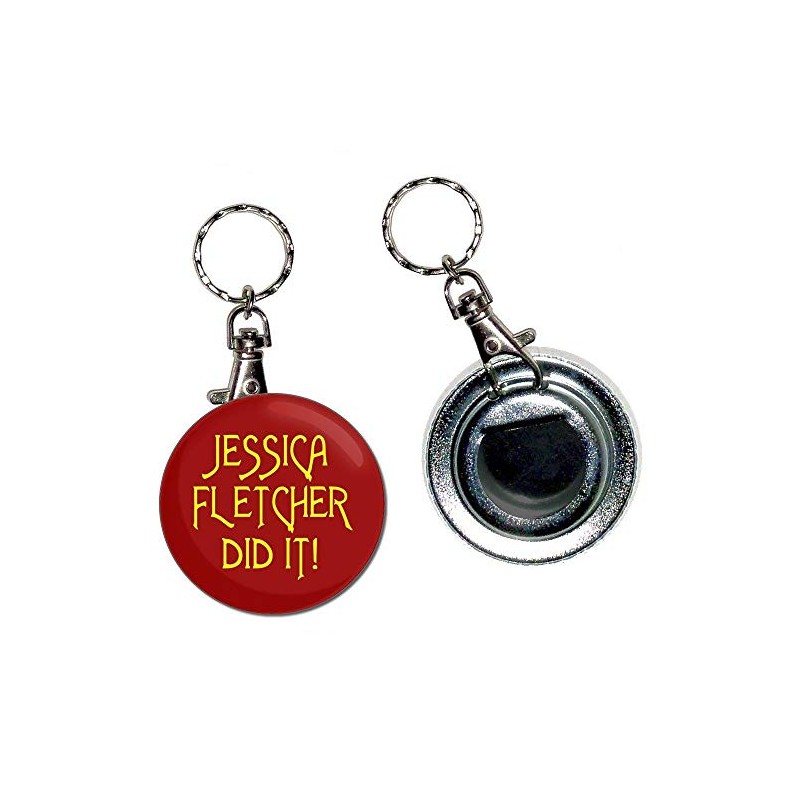 Jessica Fletcher Did It - 55mm Button Badge Bottle Opener