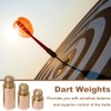 Wangzzniu 15 Pcs Dart Weights Brass Dart Stem Weight 3
