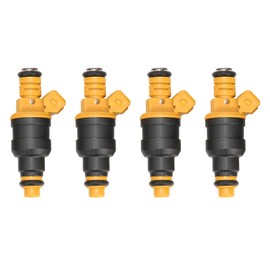 POPSTORE Set of 4 Fuel Injectors Replacement for Ford F150 F250 F350 Mustang Expedition Lincoln Mercury 4.6L 5.0L 5.4L 5.8L Engine Replace OEM 0280150943