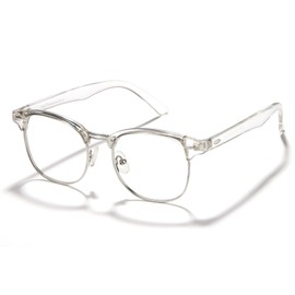 Cyxus Blue Light Glasses Retro Semi Rimless for Men and Women UV Blocking Computer glasses gaming glasses Anti Harmful Blue Light between 380 nm and 450 nm Black 8056T01