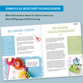 Das Rentner-Bastelbuch. In großer Schrift.: Über 60 kreative Ideen zur Beschäftigung und Aktivierung.