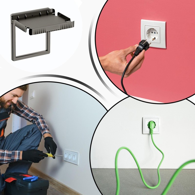 Wall Shelf Organizer for Outlets - Wall Mounted Outlet Shelf