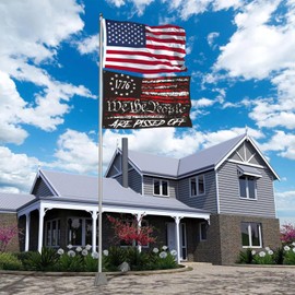 1776 We The People Are Pissed Off Flag 3x5 FT black Retro Betsy Ross American Flag Polyester Double Sided Mirror Printing For Outdoor House Wall Patriot Decor