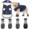 Hooded Dog Coat and Dog Cat Boots Shoes Socks Stylish