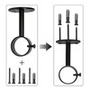 IHRDNNR Heavy Duty Ceiling-Mount Curtain Rod Brackets - Fits Rods