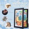 Unbranded 2-pack Kids Art Frame A4 Front Opening Wood Artwork