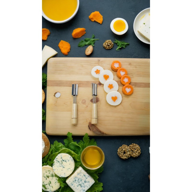 Honwor Stainless Steel Mini Cookie Cutters and Vegetable Cutter Shapes