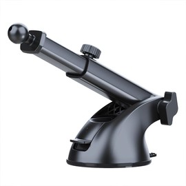 MURAX Replacement Suction Cup Mount Part, Dashboard & Windshield Mounting, 17mm/0.67in Ball Joint Suction Cup with Telescopic Arm for Phone Mount Holder, Magnetic Mount, GPS (M16)