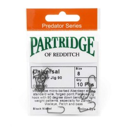 Partridge Universal Predator Jig 90 (CS86-J90) Fishing Hooks (8)