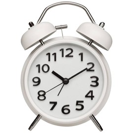 TFA Dostmann 60.1040.02 Quarz Wecker Weiß Alarmzeiten 1 Schleichendes Uhrwerk (lautlos)